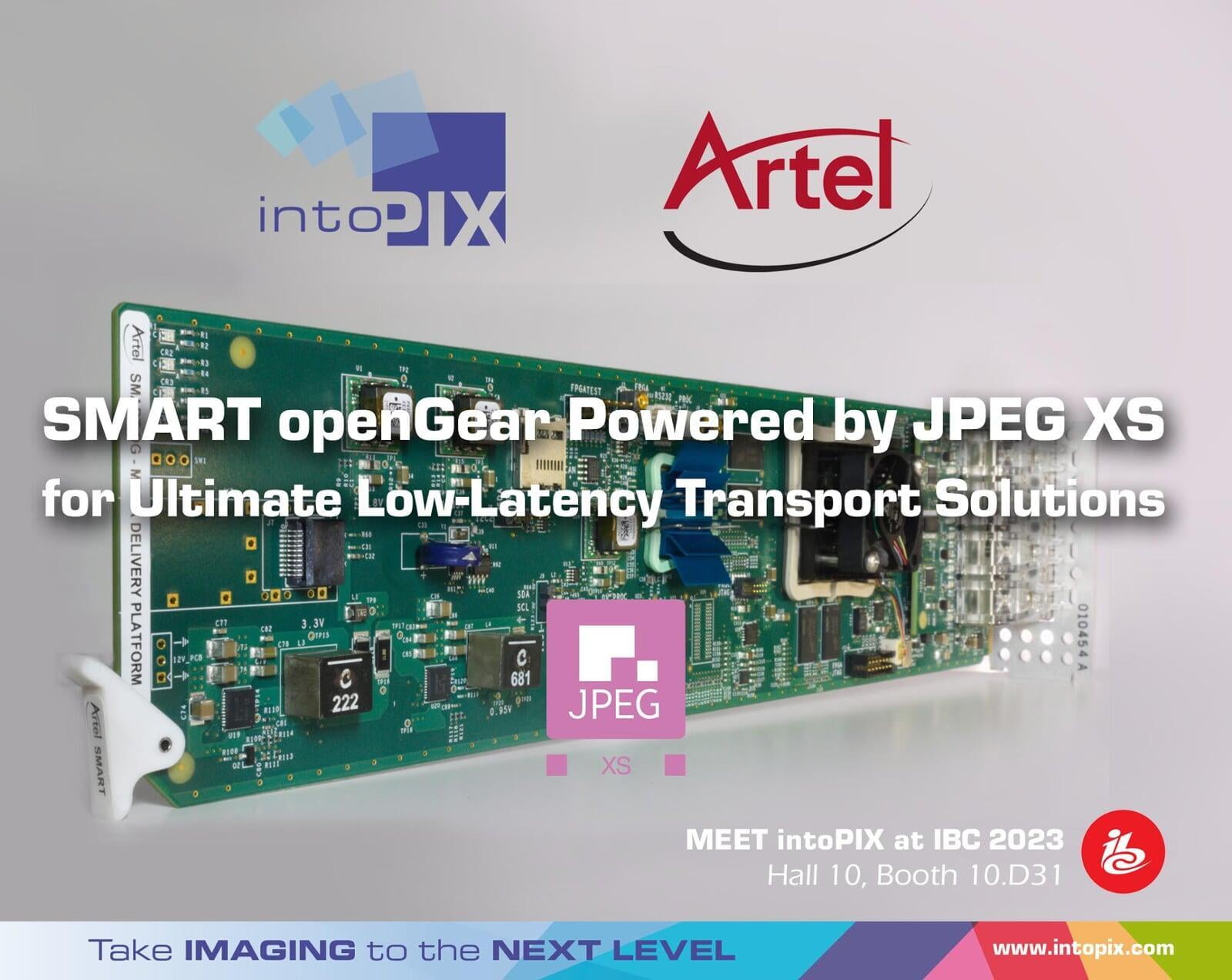 增強型Artel SMART openGear®槓桿 intoPIX JPEG XS技術提供終極低延遲傳輸解決方案
